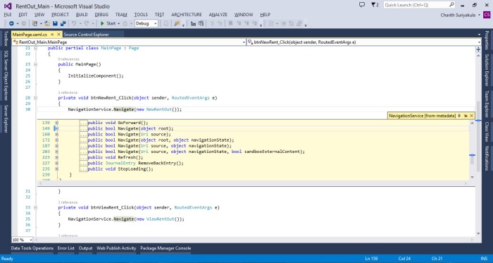 Peek Definition in Visual Studio 2013
